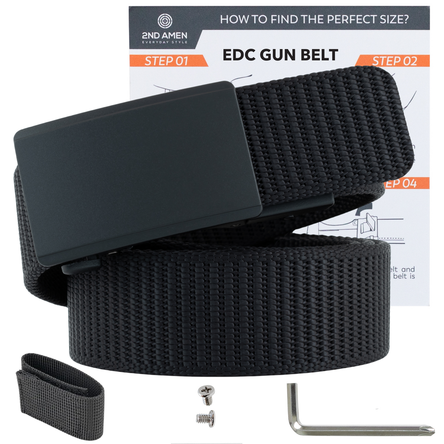 Force 1.0 EDC Belt 1.5" Width Ballistic Nylon for Everyday Carry