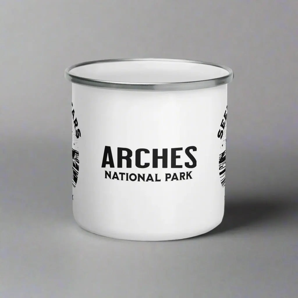 Arches National Park Seek The Stars Durable Enamel Camp Mug