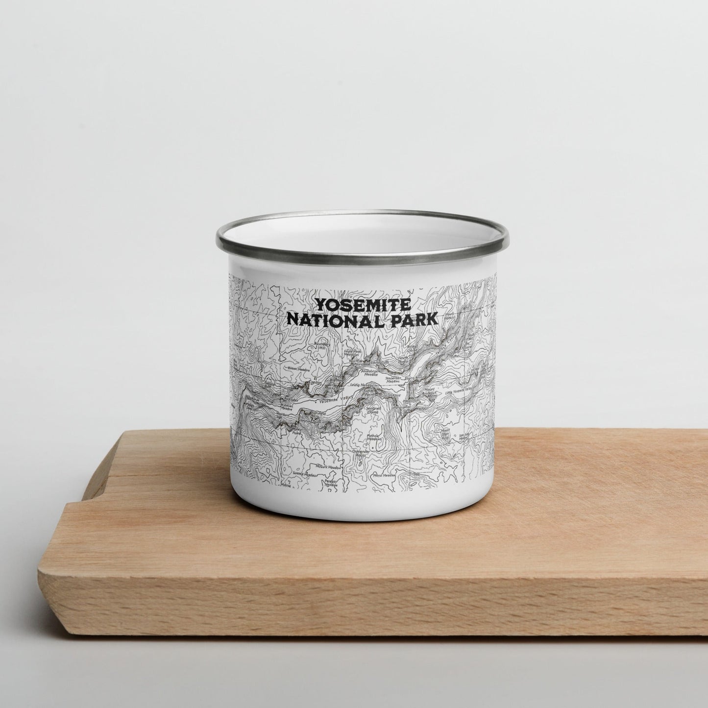 Yosemite National Park Topographic Camp Mug