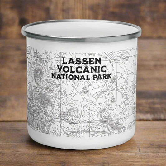 Lassen Volcanic Topographic Camp Mug
