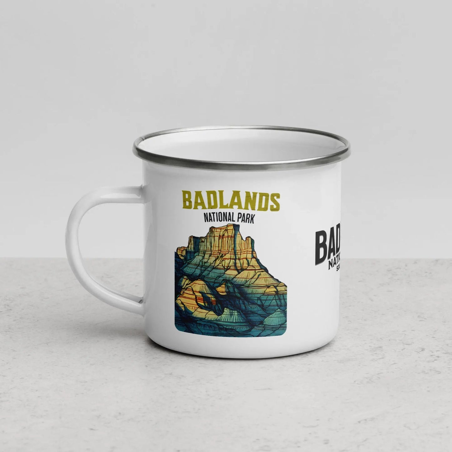 Badlands National Park Durable Enamel Camp Mug