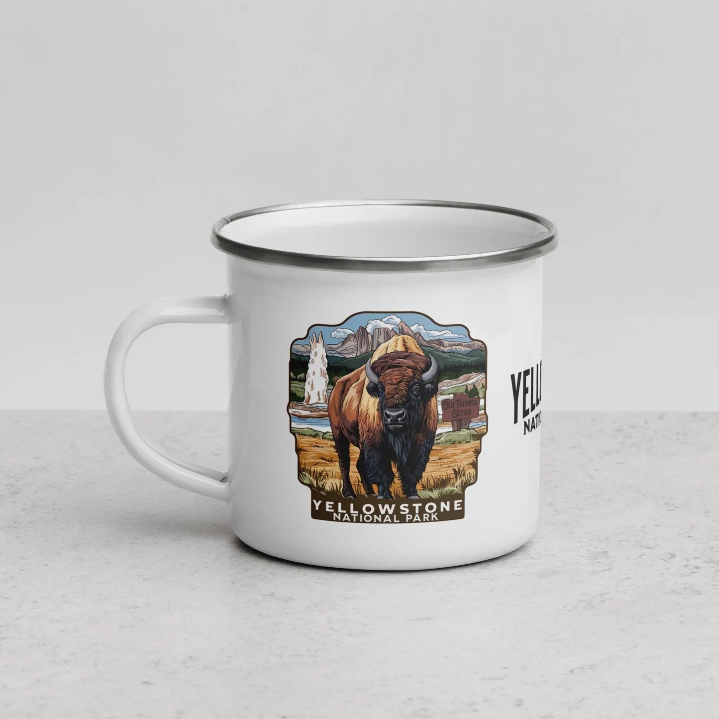 Yellowstone National Park Durable Enamel Camp Mug