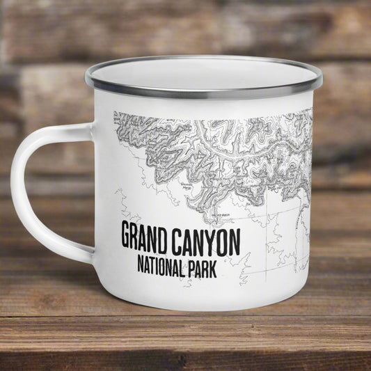 Grand Canyon National Park Topographic Camp Mug