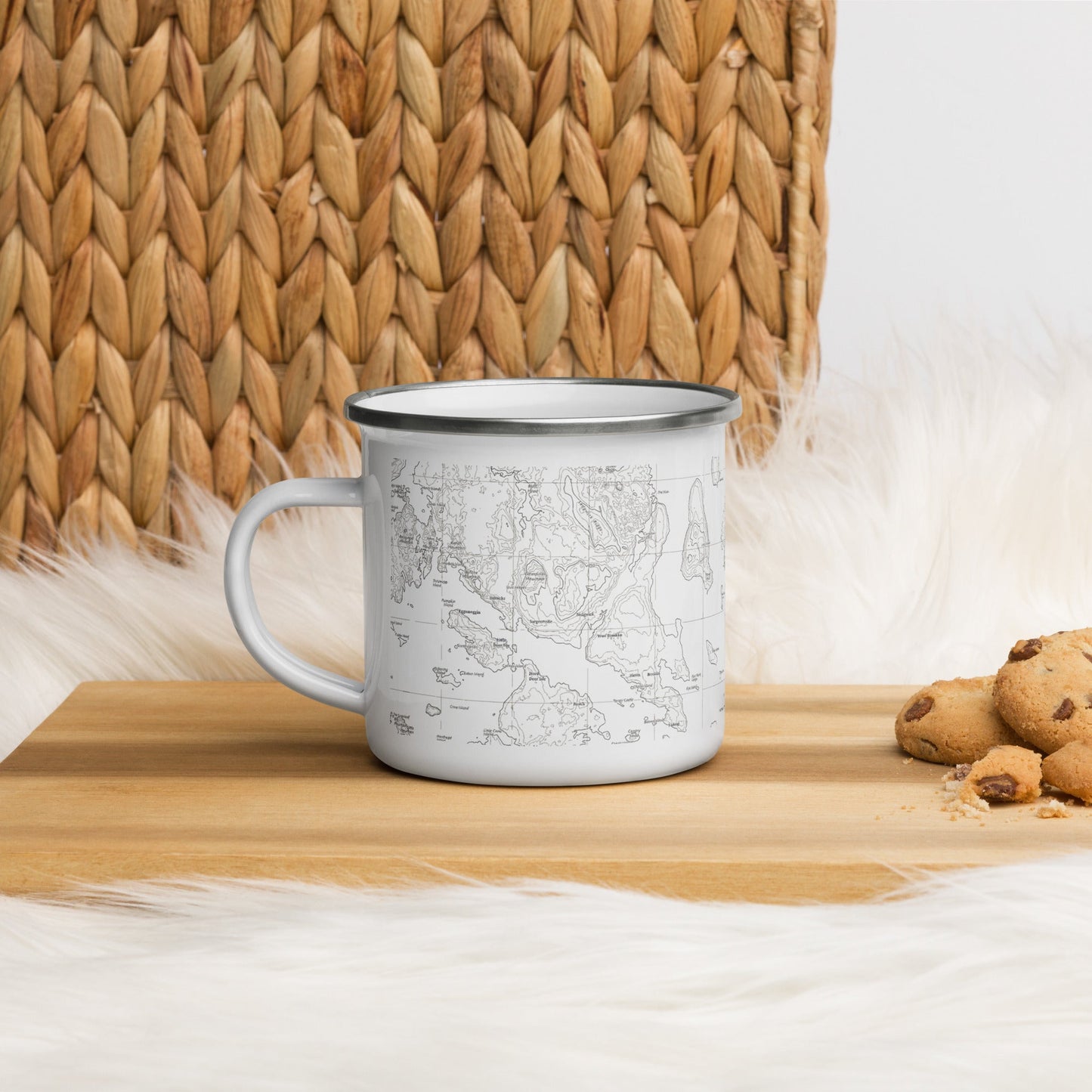Acadia National Park Topographic Camp Mug