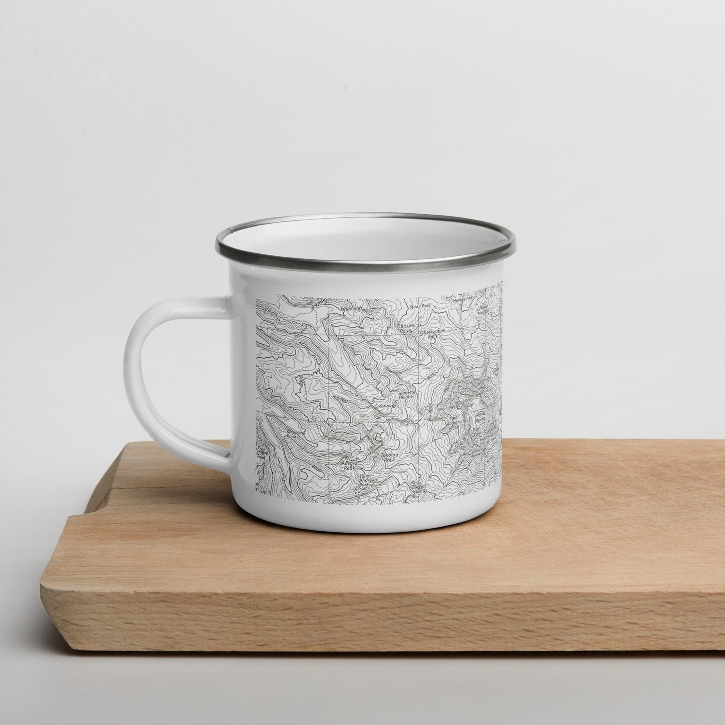 Mount Rainier Topographic Durable Camp Mug USGS Map
