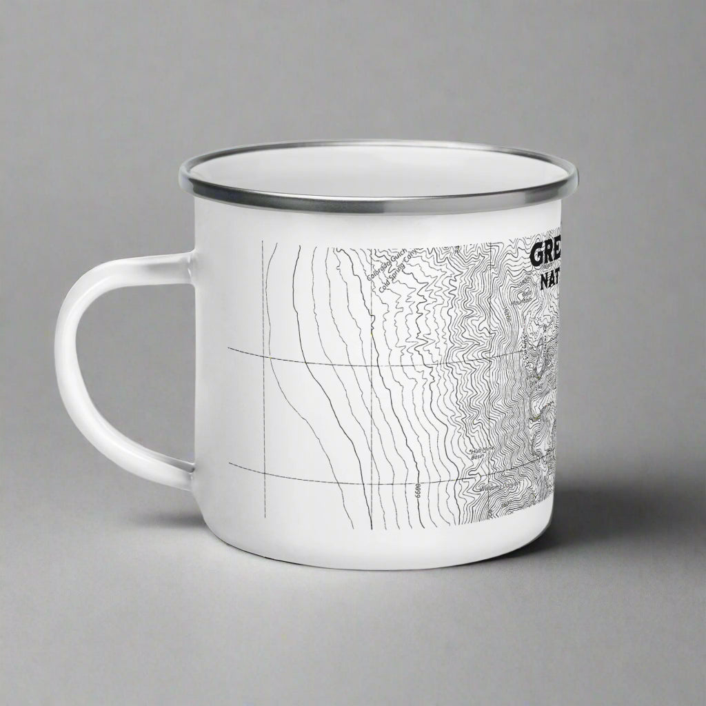 Great Basin National Park Topographic Enamel Camp Mug