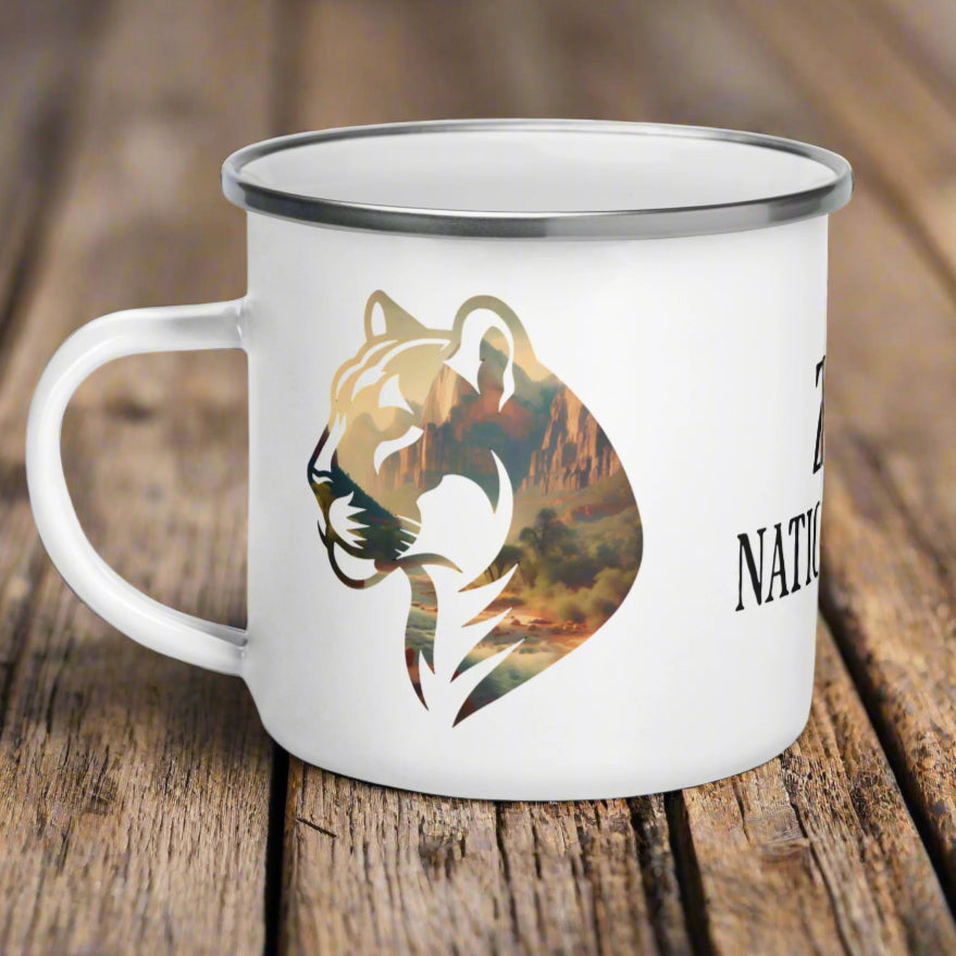 Zion Park Mountain Lion Camp Mug