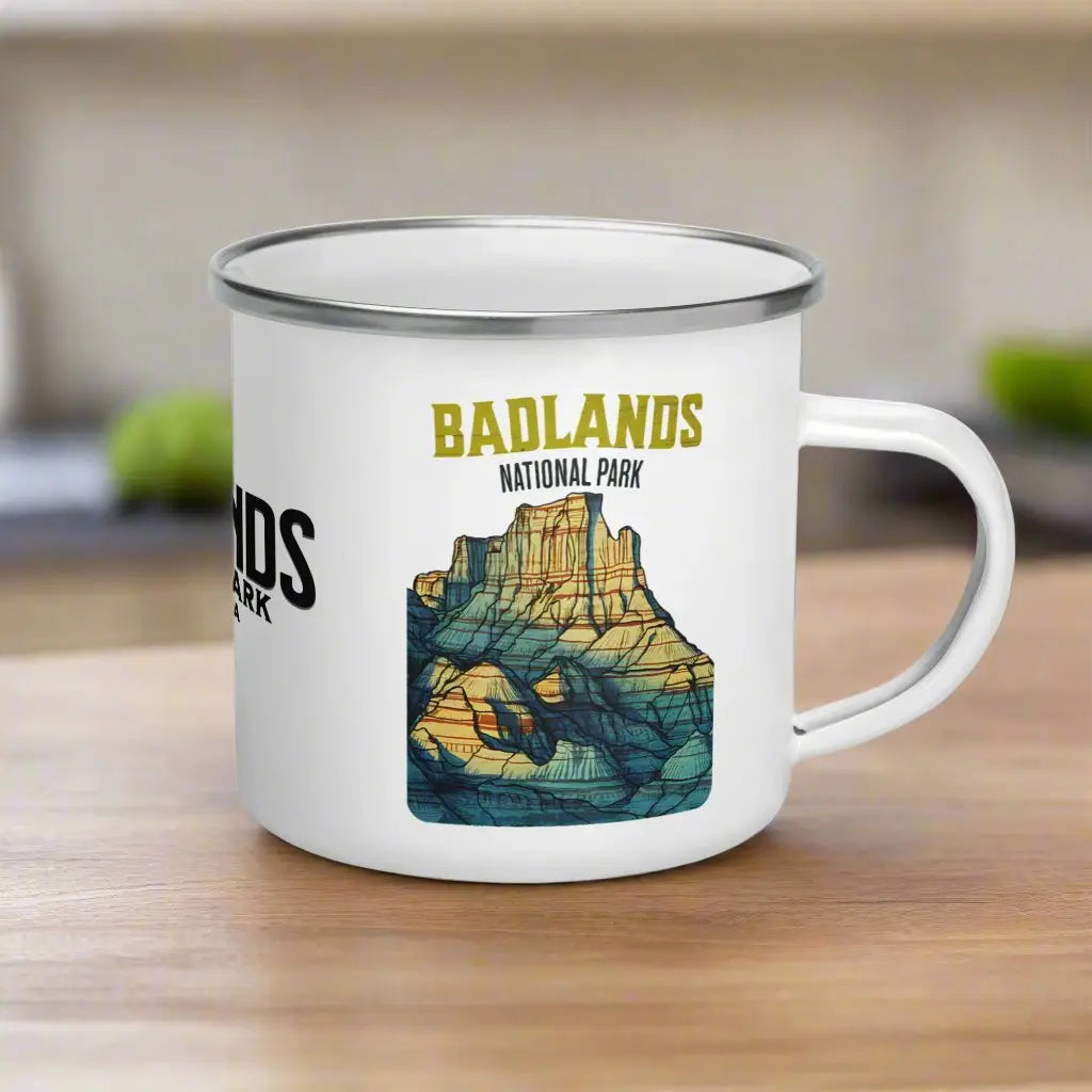 Badlands National Park Durable Enamel Camp Mug