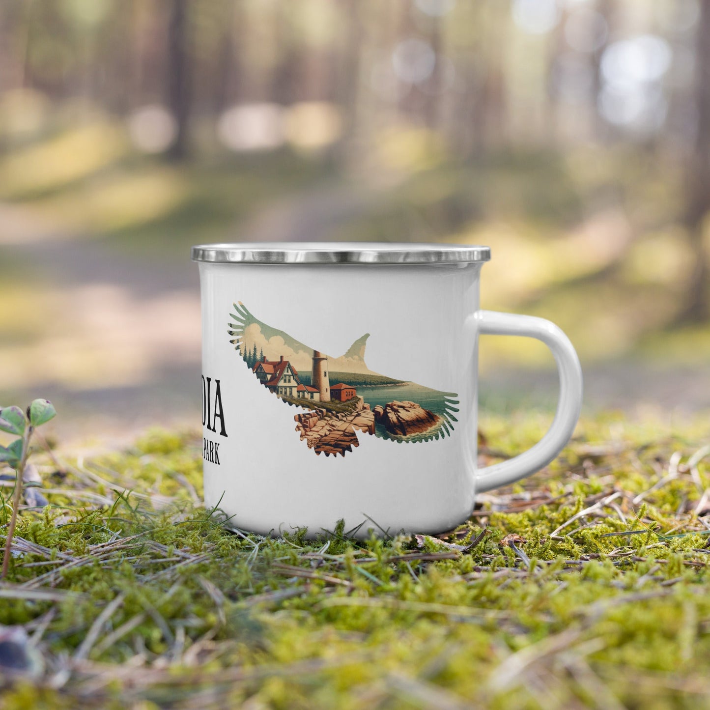 Acadia National Park Bird Camp Mug