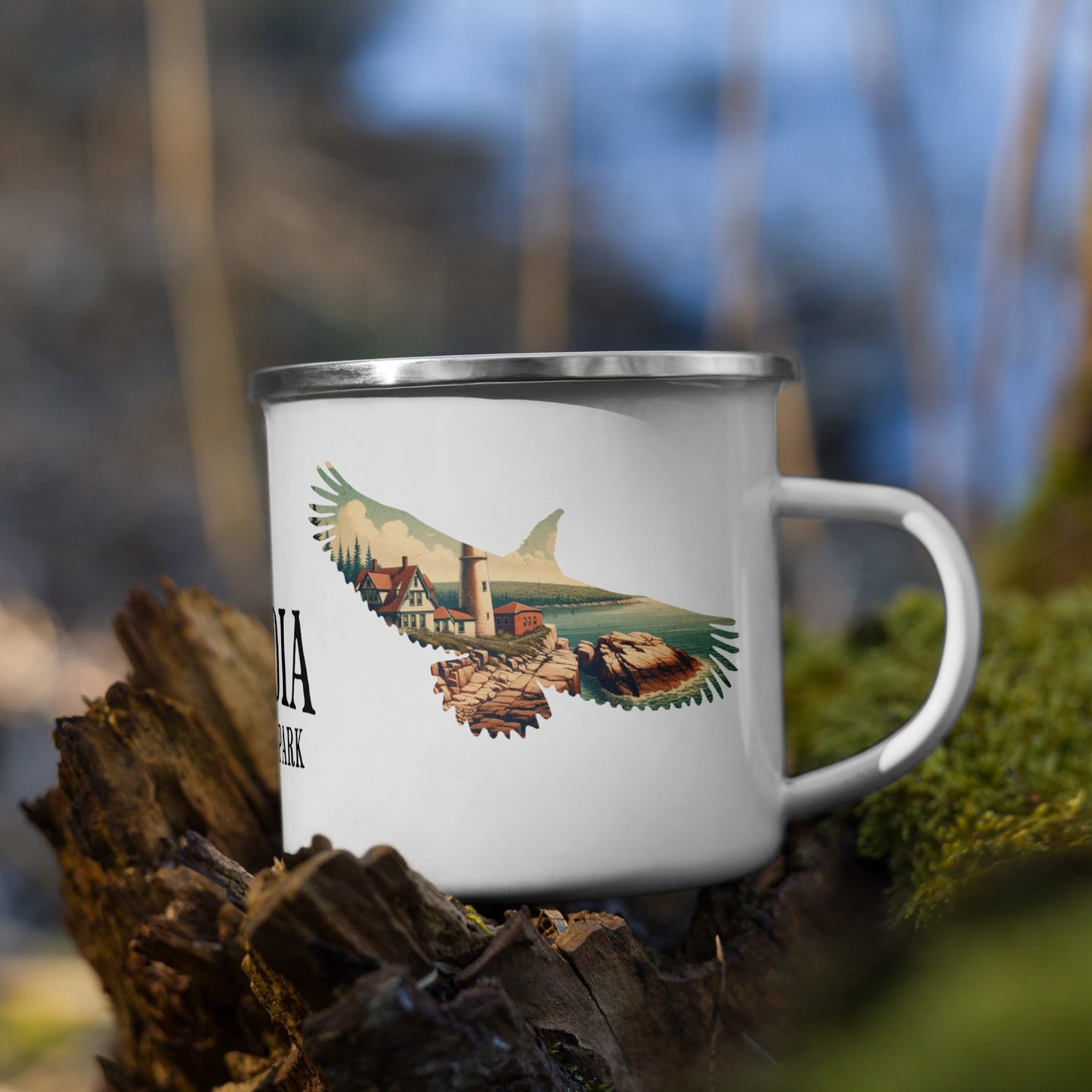 Acadia National Park Bird Camp Mug