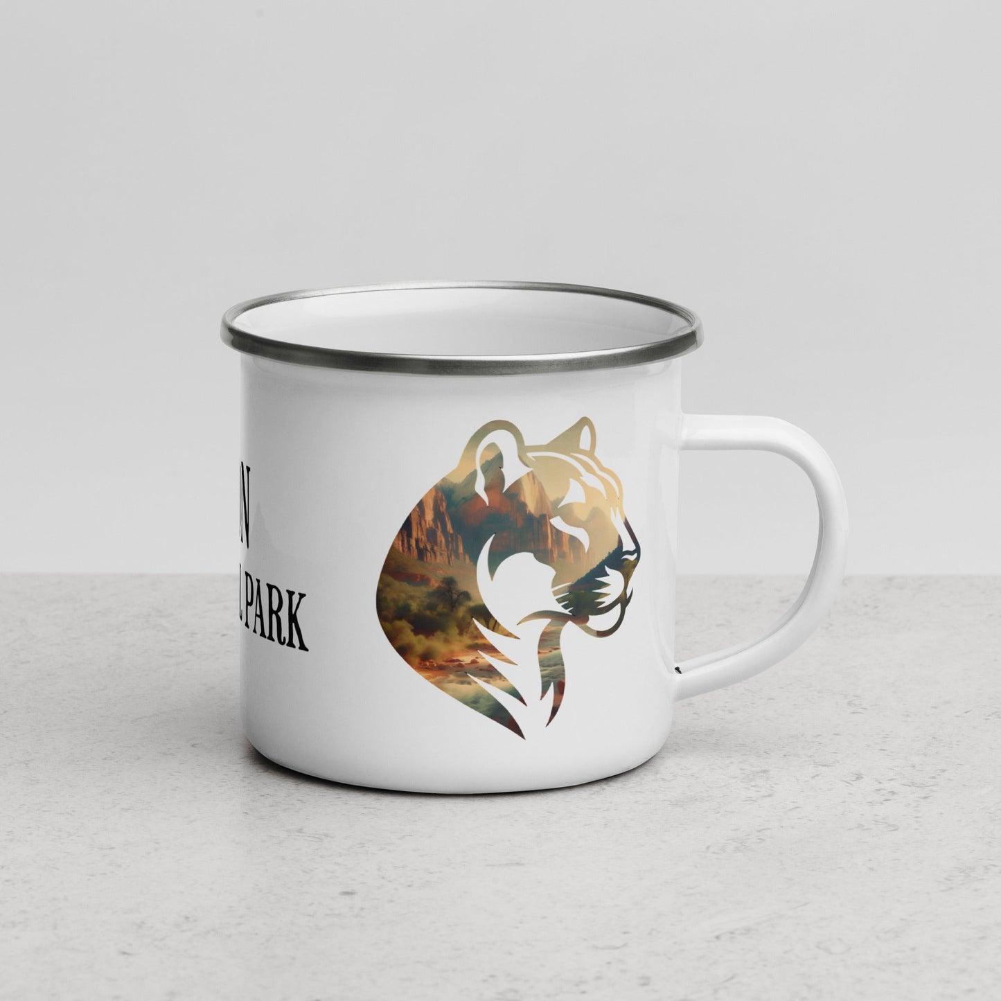 Zion Park Mountain Lion Camp Mug