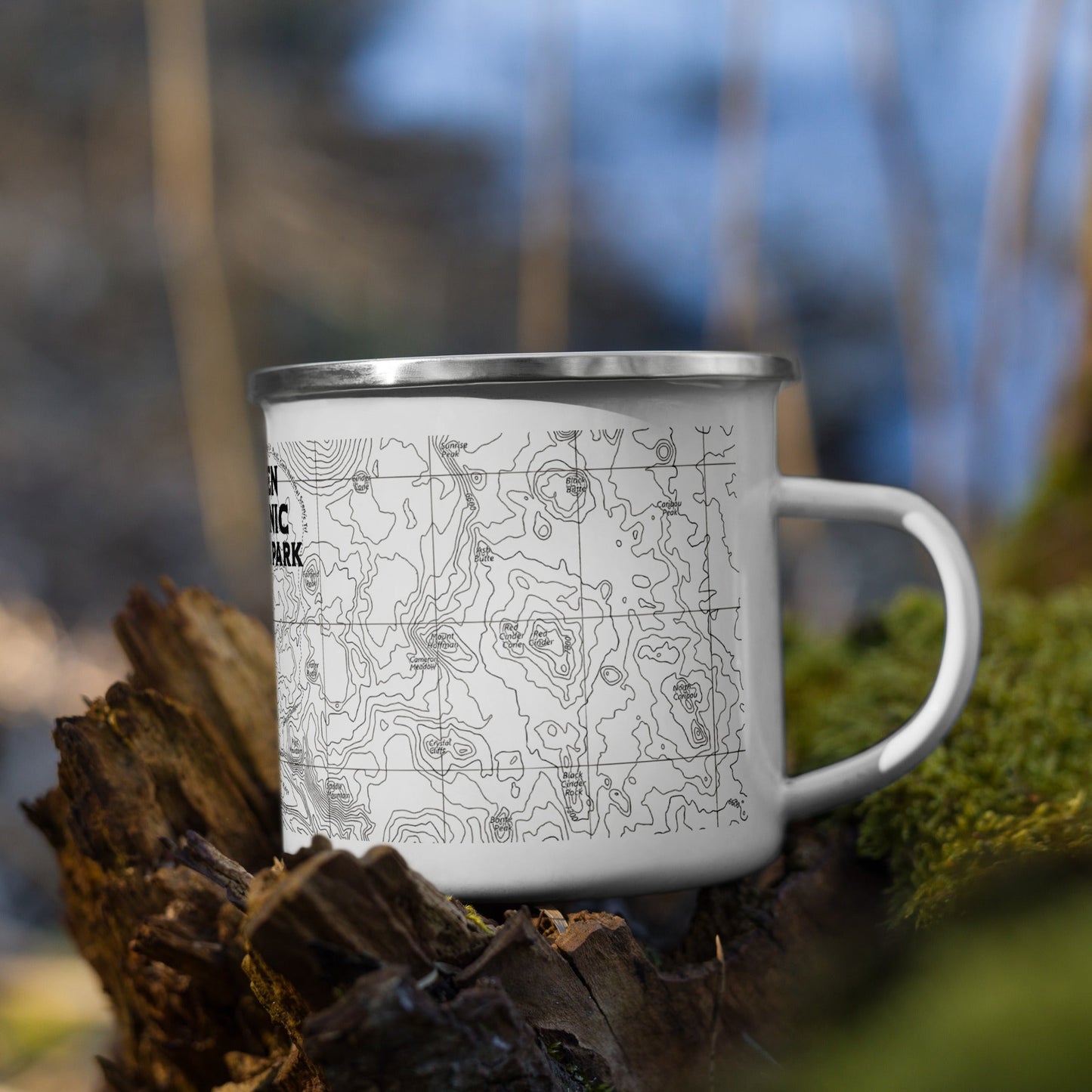 Lassen Volcanic Topographic Camp Mug