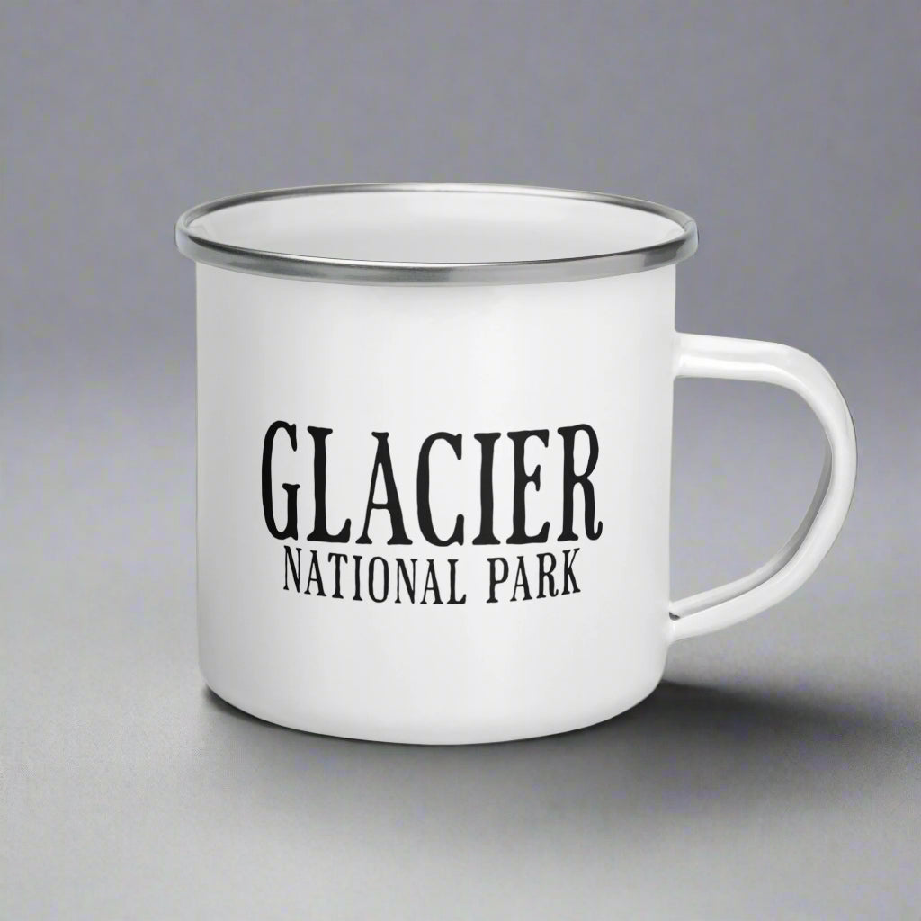 Glacier National Park Sign Camp Mug