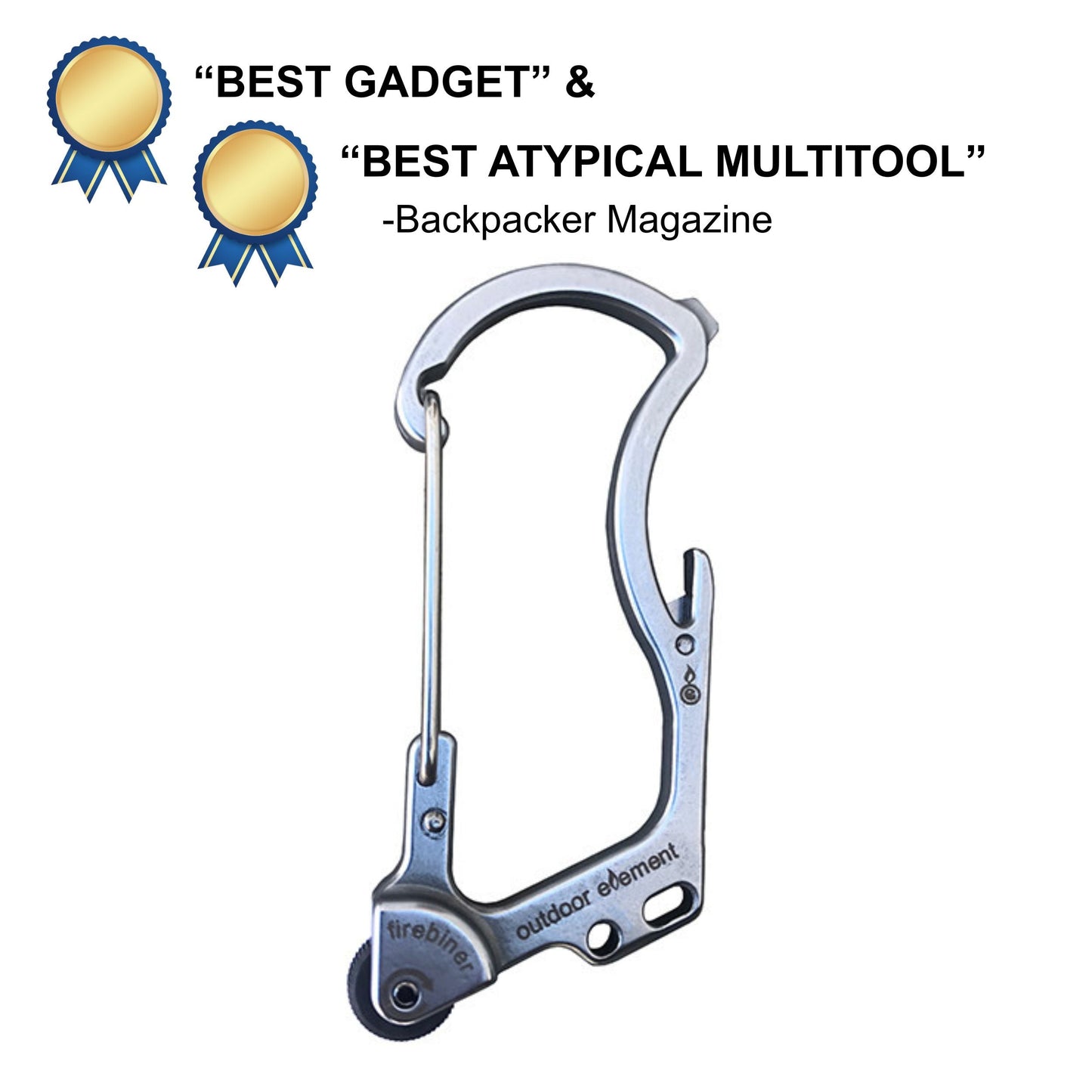 Firebiner: Fire-starting Multitool Carabiner