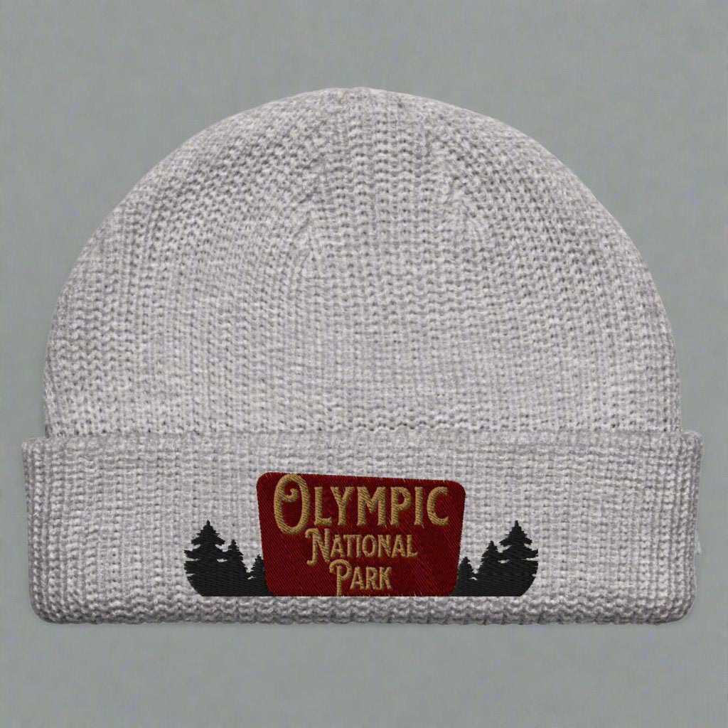 Olympic National Park Embroidered Beanie Winter Hat