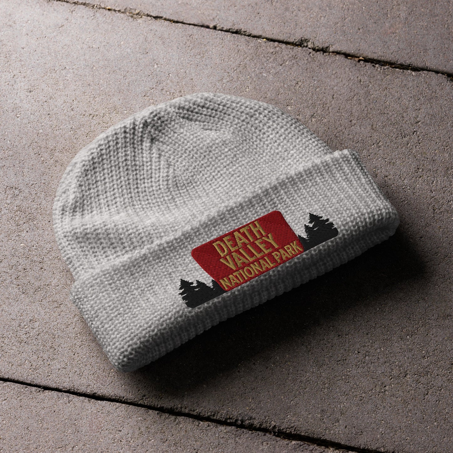 Death Valley National Park Sign Embroidered Beanie Wharf Style