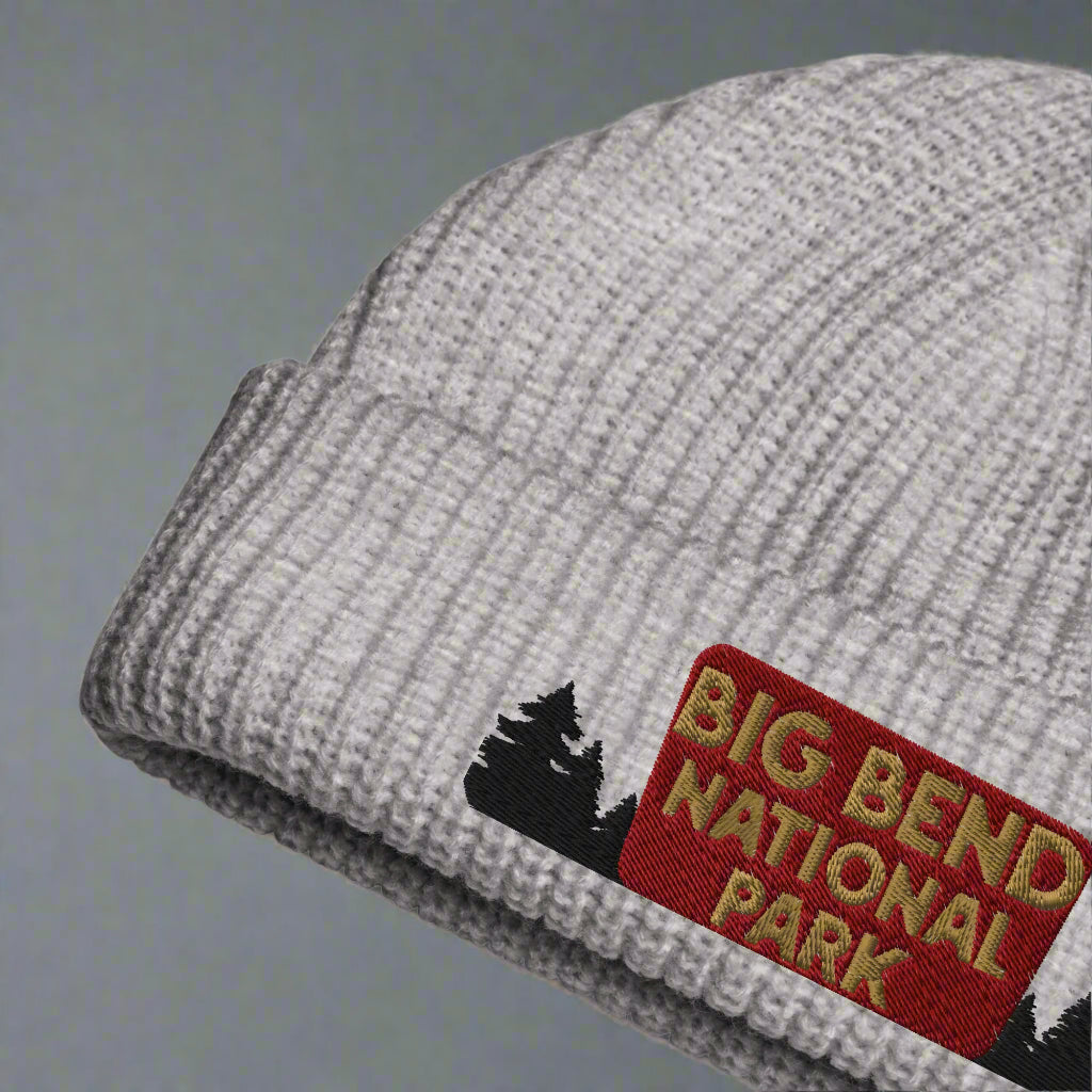 Big Bend National Park Sign Embroidered Beanie