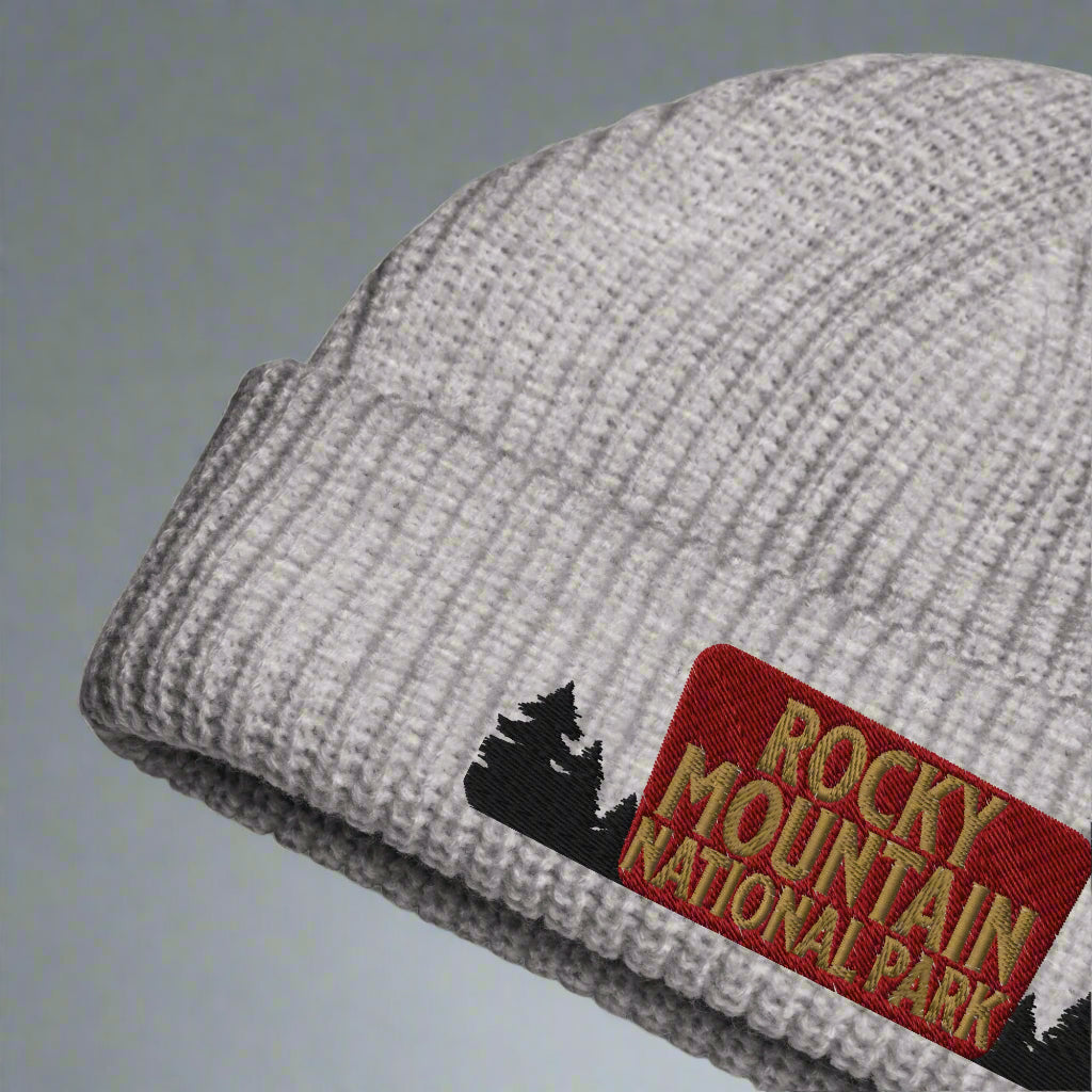 Rocky Mountain National Park Embroidered Beanie