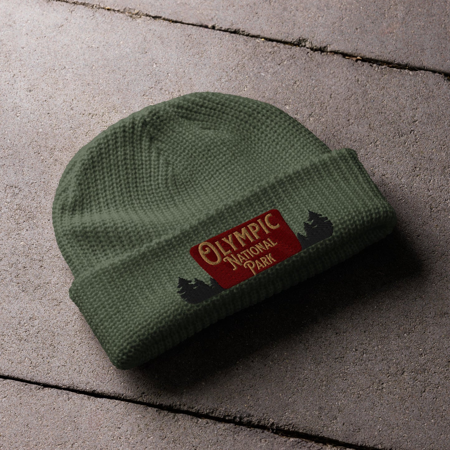 Olympic National Park Embroidered Beanie Winter Hat