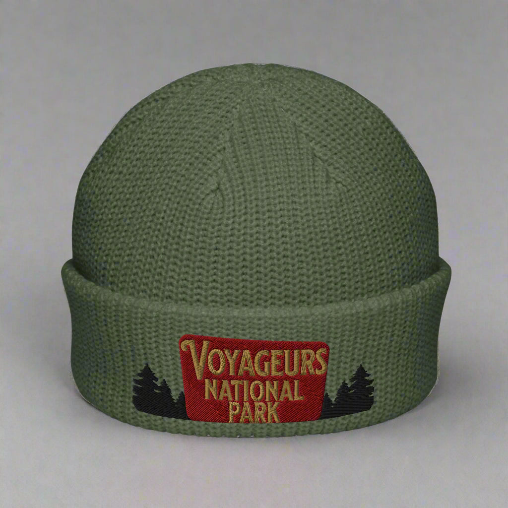Voyageurs National Park Sign Embroidered Beanie