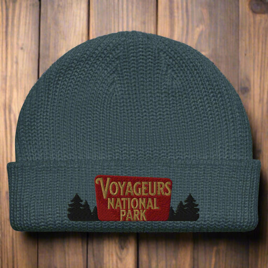 Voyageurs National Park Sign Embroidered Beanie
