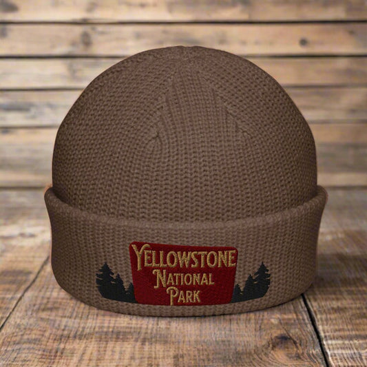 Yellowstone National Park Embroidered Beanie Wharf Style