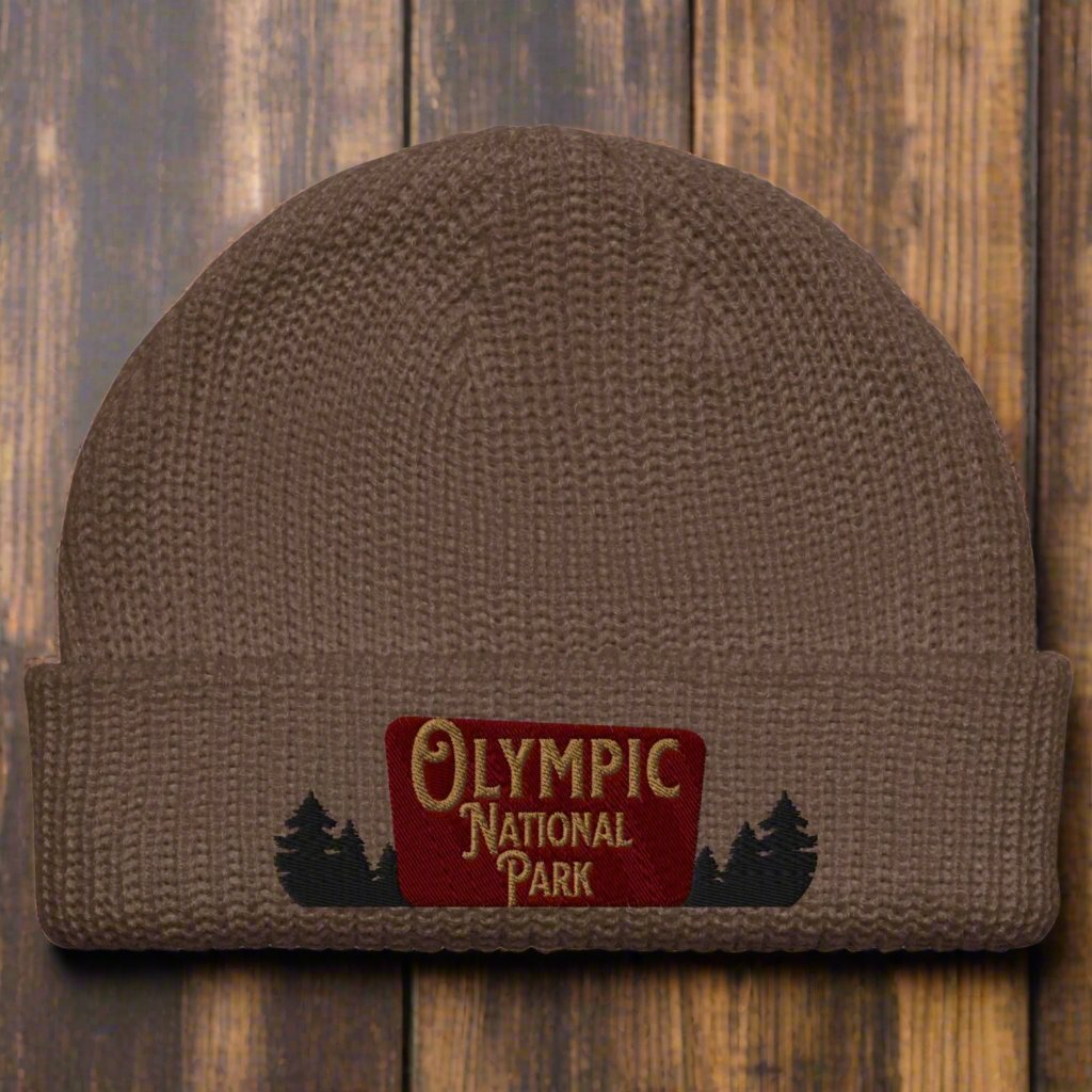 Olympic National Park Embroidered Beanie Winter Hat