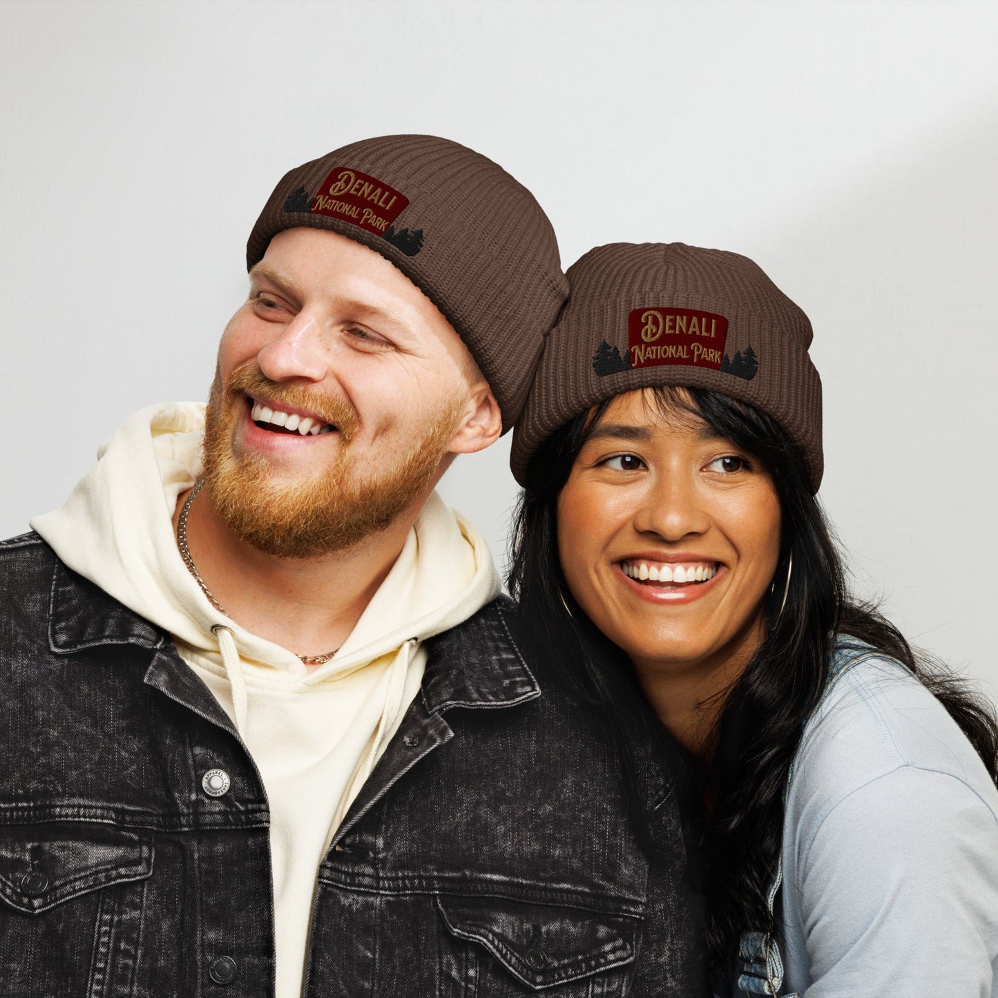 Denali National Park Sign Embroidered Beanie