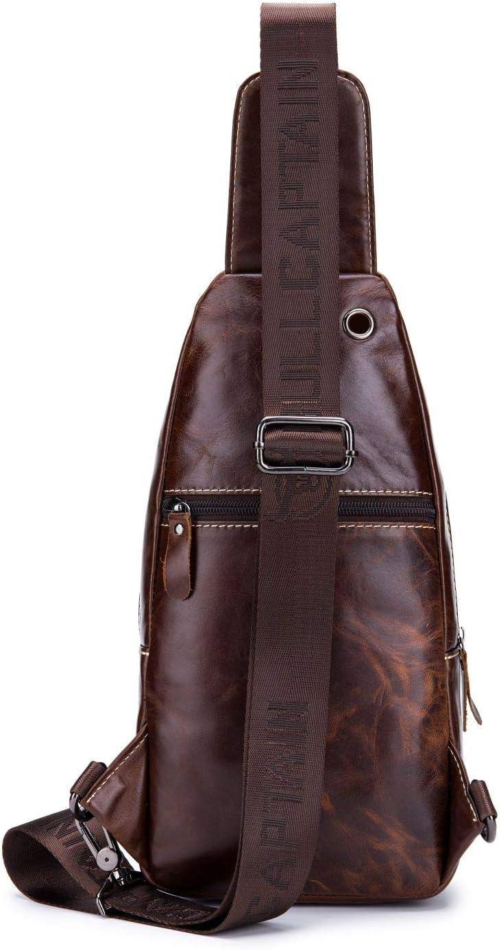 Leather Business Sling Bag – Compact & Timeless