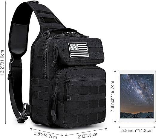 Compact Tactical MOLLE Sling Bag – Rugged & Versatile