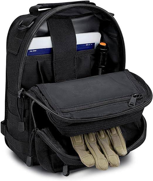 Compact Tactical MOLLE Sling Bag – Rugged & Versatile