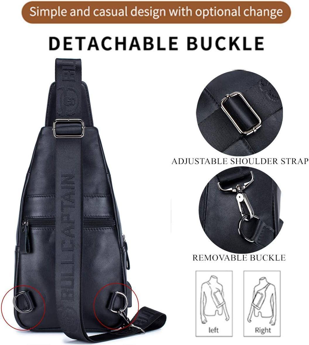 Classic Urban Leather Sling Bag – Refined & Functional