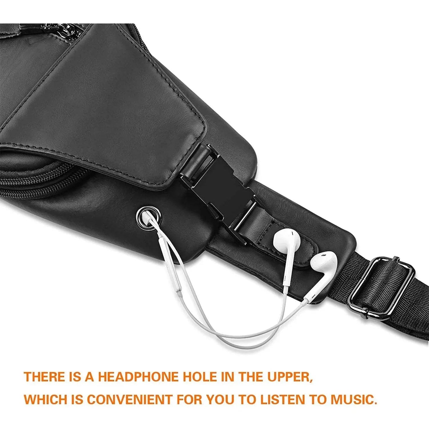 Executive Leather Sling Bag – Sophisticated & Functional