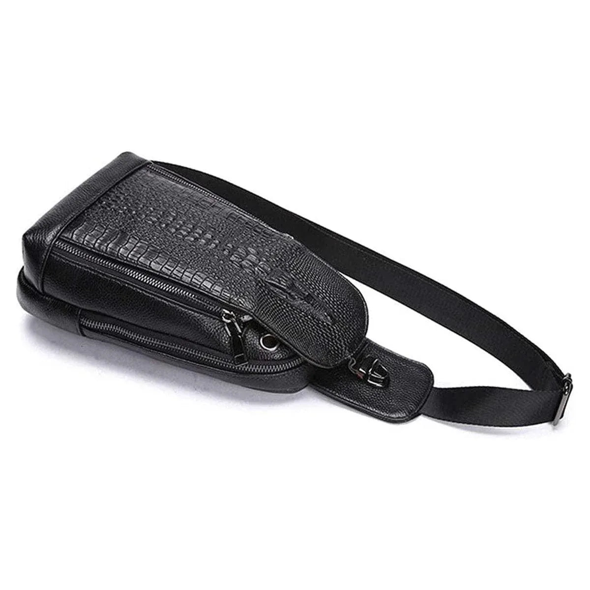 Crocodile Leather Sling Bag – Refined & Luxurious
