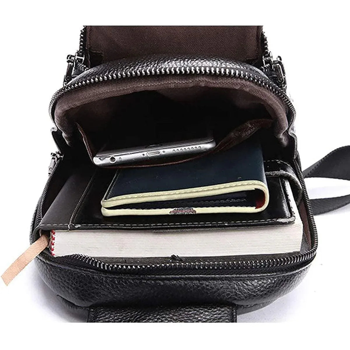 Crocodile Leather Sling Bag – Refined & Luxurious