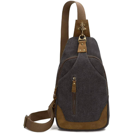 Vintage Canvas Sling Bag – Timeless & Durable