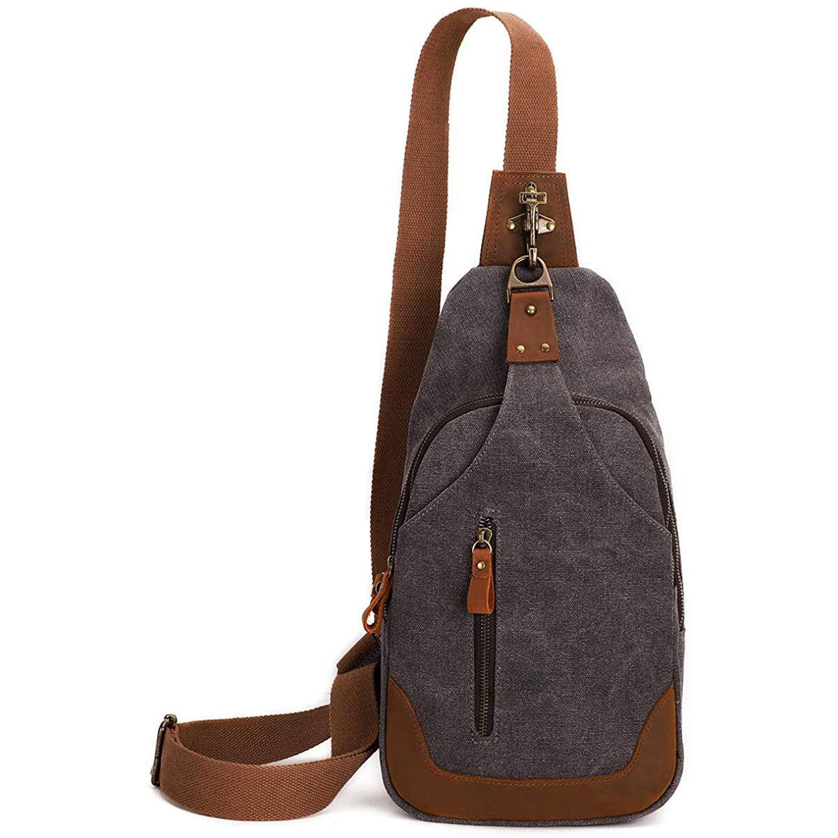 Vintage Canvas Sling Bag – Timeless & Durable