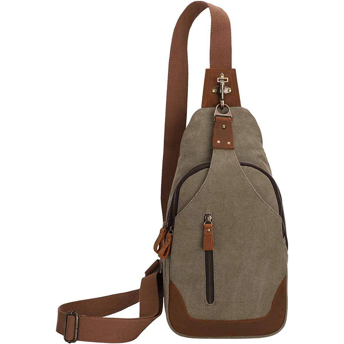 Vintage Canvas Sling Bag – Timeless & Durable
