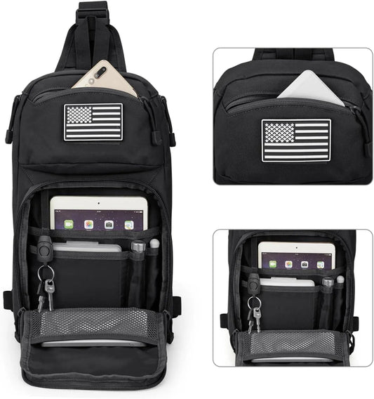 10L MOLLE Tactical Sling Backpack – Durable & Mission-Ready