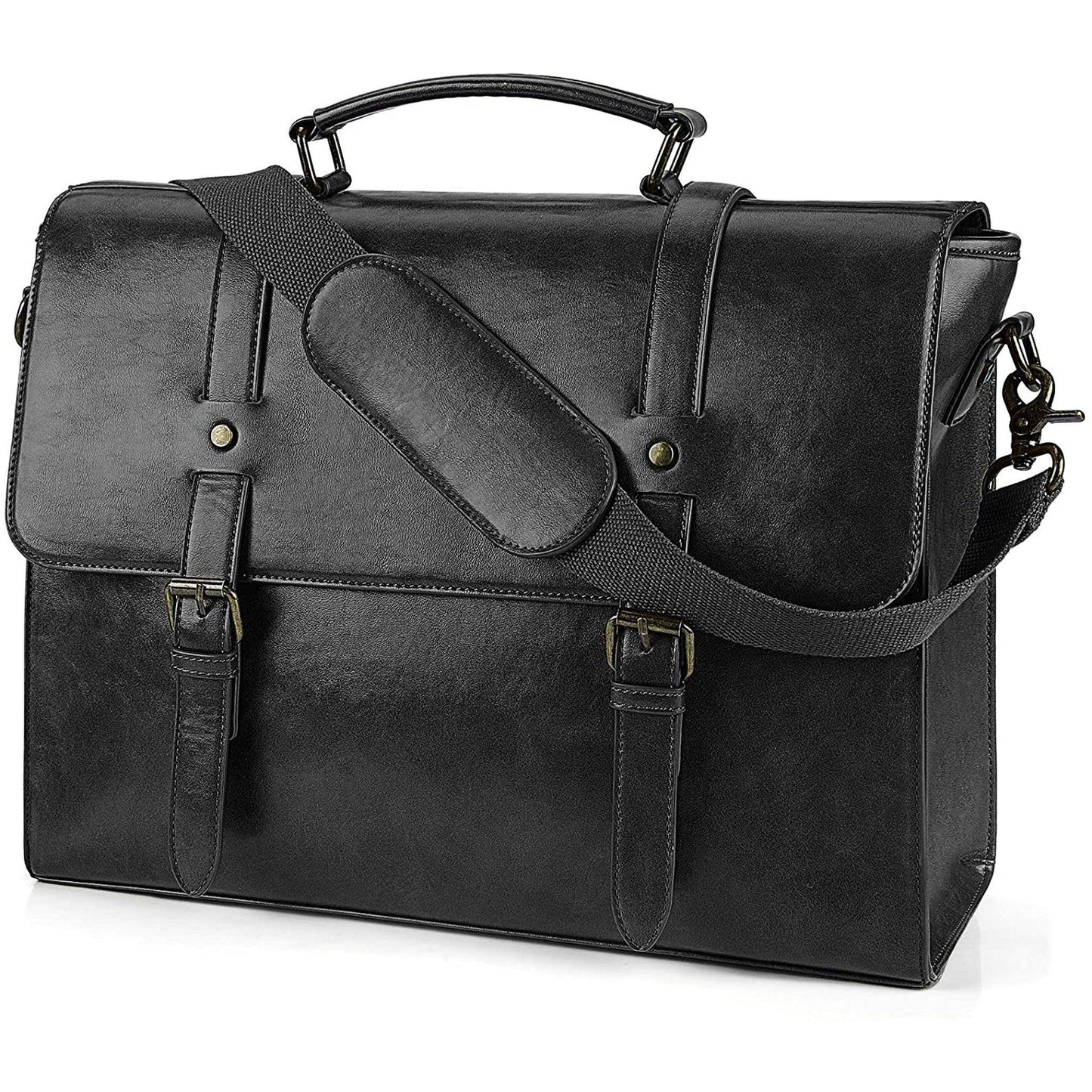 Designer Messenger Bag – PU Leather Laptop Briefcase with Multiple Compartments