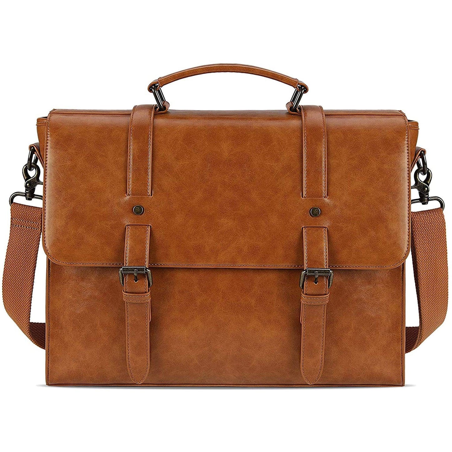Designer Messenger Bag – PU Leather Laptop Briefcase with Multiple Compartments