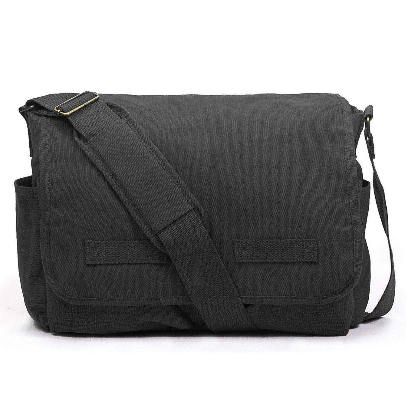 Stylish Messenger Bag – Cotton Canvas Laptop Crossbody