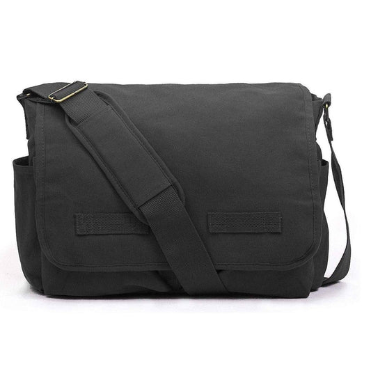 Stylish Messenger Bag – Cotton Canvas Laptop Crossbody