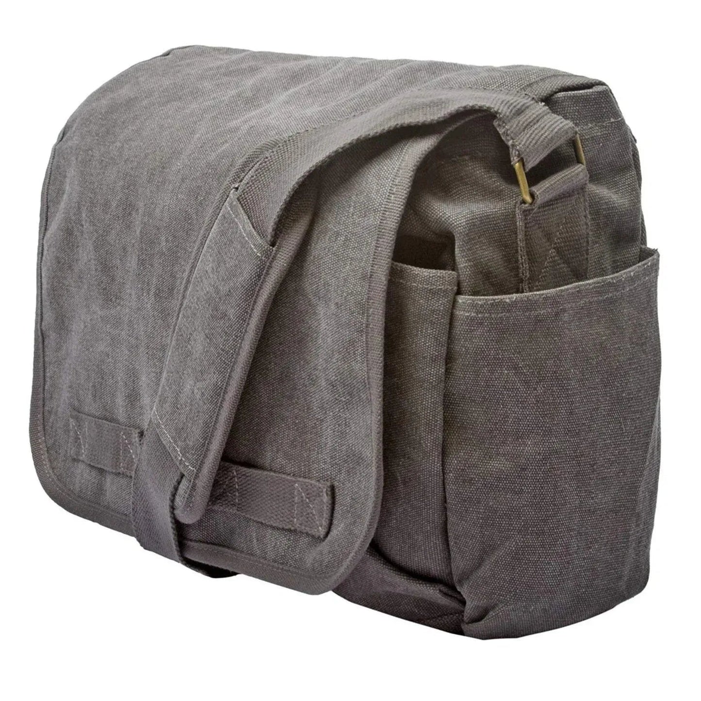 Stylish Messenger Bag – Cotton Canvas Laptop Crossbody