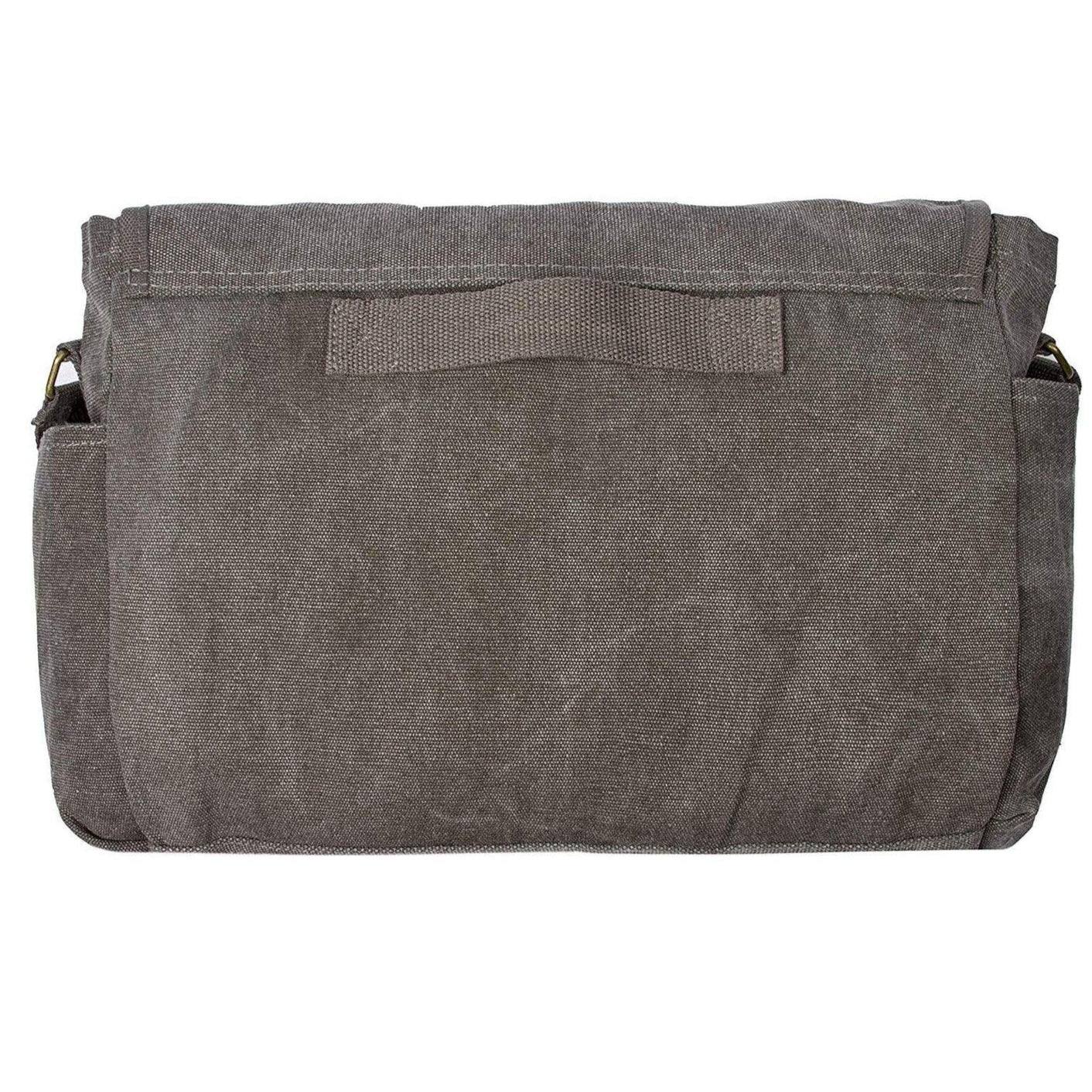 Stylish Messenger Bag – Cotton Canvas Laptop Crossbody