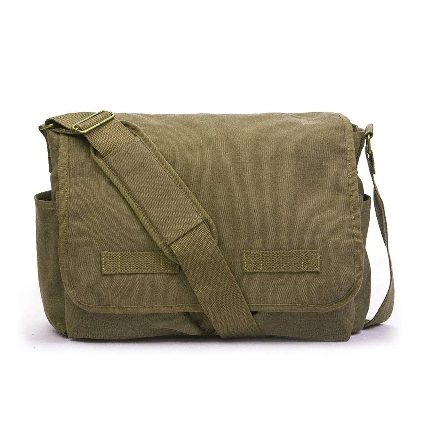 Stylish Messenger Bag – Cotton Canvas Laptop Crossbody