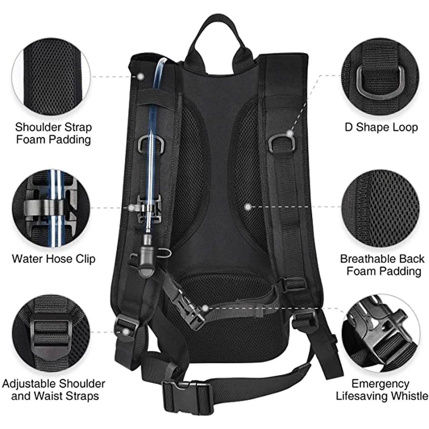 18" Tactical Hydration Backpack – Rugged & Hydrated