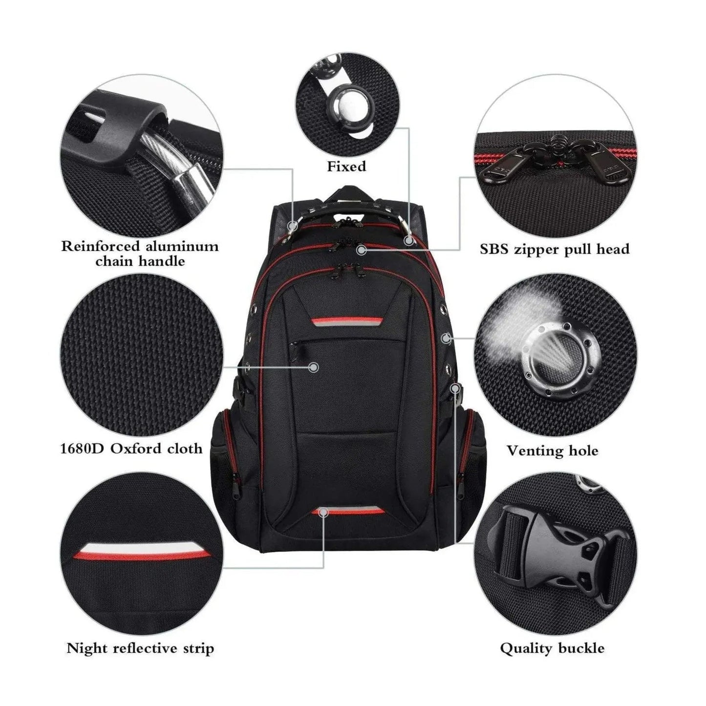 40L TSA-Approved Backpack – Expandable & Organized