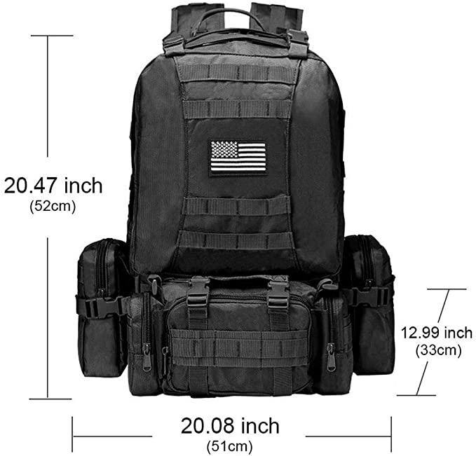 Carry-All Military Tactical Backpack – 60L Modular Gear Pack