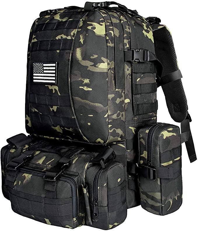 Carry-All Military Tactical Backpack – 60L Modular Gear Pack